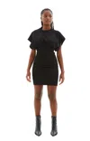 RICK OWENS DRKSHDW CINCHED SL TOMMY MINI DRESS