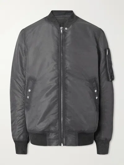 Rick Owens Drkshdw Classic Flight Padded Shell Bomber Jacket In Black