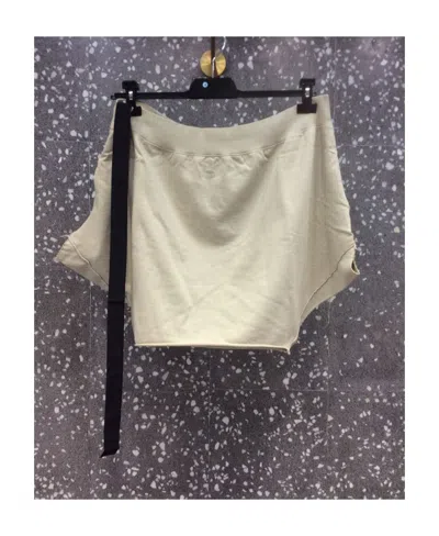 Rick Owens Drkshdw Coated Coat In White