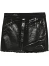 Rick Owens Drkshdw Coated Mini Skirt In Black