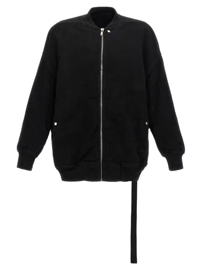 Rick Owens Drkshdw Oversized Flight Bomber Jacket In Black