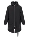 Rick Owens Drkshdw Cropped Jacket Elasticated Cuffs Side Pockets In Black