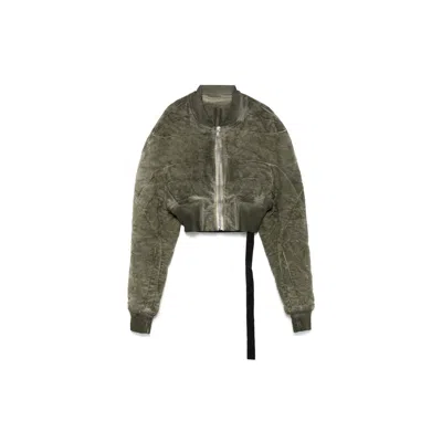Rick Owens Drkshdw Collage Bomber Jacket In Sage