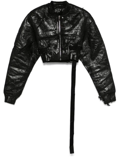 Rick Owens Drkshdw Collage Bomber Jacket In 09 Black