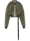 Rick Owens Drkshdw Collage Bomber Jacket In Sage