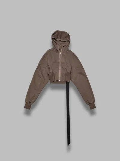 Rick Owens Drkshdw Collage Gimp Hoodie In Nude