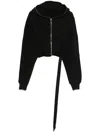 Rick Owens Drkshdw Collage Gimp Hoodie In Black