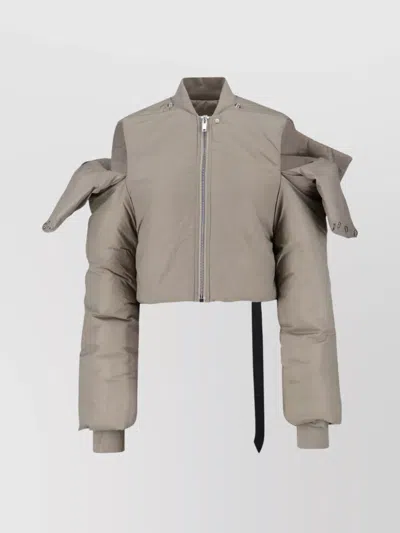 Rick Owens Drkshdw Comfortable Long Sleeve Padded Jacket In Gray