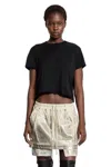 Rick Owens Drkshdw Concordiani Tagliati Piccolo Livello T In Black