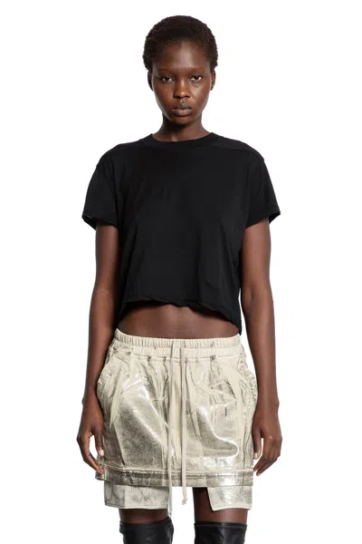 Rick Owens Drkshdw Concordiani Tagliati Piccolo Livello T In Black