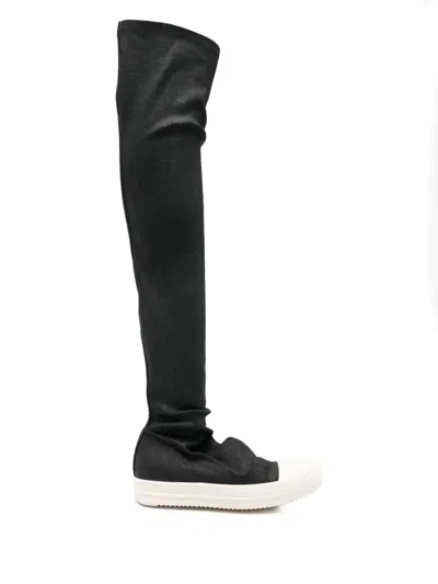 Rick Owens Drkshdw Concordians Boots In Black