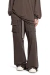 Rick Owens Drkshdw Concordians Creatch Wide Cargo Drawstring In Gray