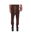 Rick Owens Drkshdw Concordians Drawstring Sweatpants In Brown