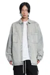 Rick Owens Drkshdw Concordians Jumbo Outershirt In Gray