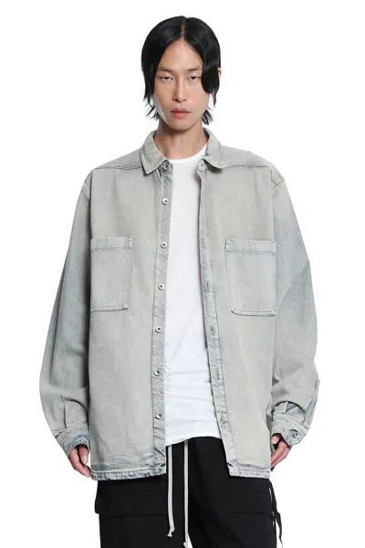 Rick Owens Drkshdw Concordians Jumbo Outershirt In Gray