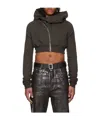 Rick Owens Drkshdw Concordians Micro Mountain Hoodie In Black