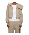 Rick Owens Drkshdw Concordians Mountain Zip-up Hooded Sweatshirt In Neutral