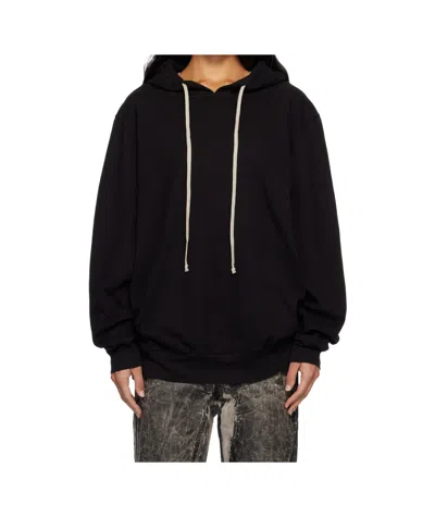 Rick Owens Drkshdw Concordians Oversized Hooded Sweatshirt In Black