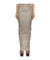 Rick Owens Drkshdw Concordians Pull On Pillar Skirt In Brown