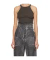 Rick Owens Drkshdw Concordians Racer Vest In Gray