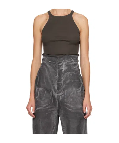 Rick Owens Drkshdw Concordians Racer Vest In Gray