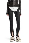 Rick Owens Drkshdw Concordians Slit Front Leggings In Black