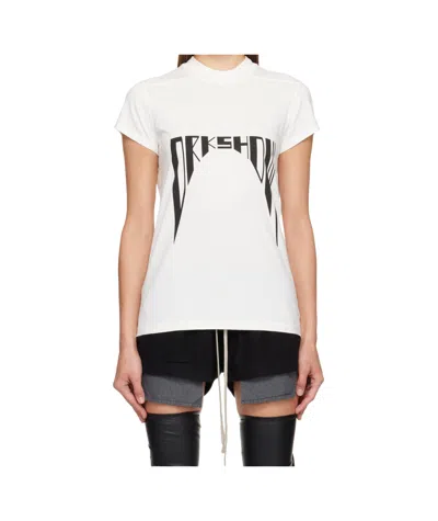 Rick Owens Drkshdw Concordians Small Level T-shirt In White