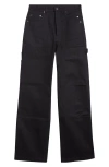 Rick Owens Drkshdw Black Porterville Double Knee Geth Cut Jeans In Black