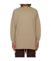 Rick Owens Drkshdw Concordians Tommy Long-sleeved Pullover In Gray