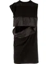 Rick Owens Drkshdw Contrast Panel Sleeveless Top In Black