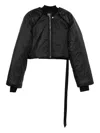 Rick Owens Drkshdw Cropped Padded Jacket In Black
