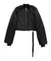 Rick Owens Drkshdw Cropped Padded Jacket In Black