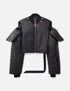 Rick Owens Drkshdw Convertible Jacket In Nylon In Black