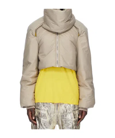 Rick Owens Drkshdw Long-sleeved Cotton Jacket In Neutral