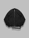 Rick Owens Drkshdw Convertible Jumbo Peter Bomber In Black