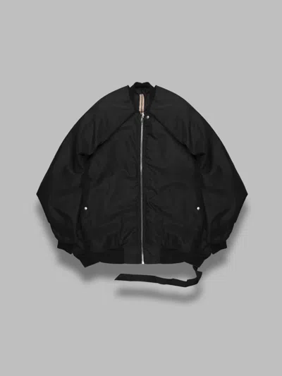 Rick Owens Drkshdw Convertible Jumbo Peter Bomber In Black