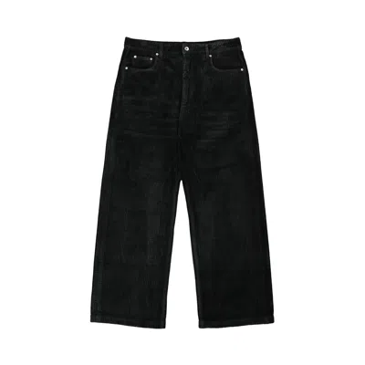 Pre-owned Rick Owens Drkshdw Corduroy Geth Pants 'black' | Men's Size 28