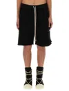 Rick Owens Drkshdw Drawstring Track Shorts In Black