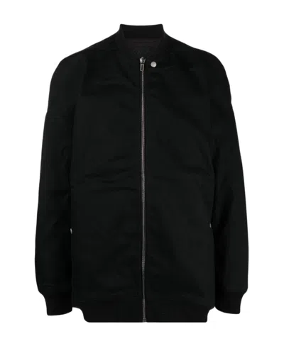 Rick Owens Drkshdw Cotton Bomber Jacket In Black
