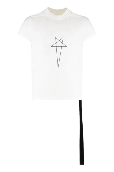 Rick Owens Drkshdw Cotton Crew-neck T-shirt In White