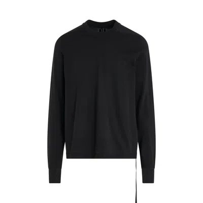 Rick Owens Drkshdw Cotton Crewneck Sweatshirt In Black