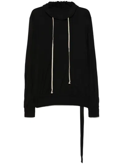 Rick Owens Drkshdw Cotton Hoodie In Black