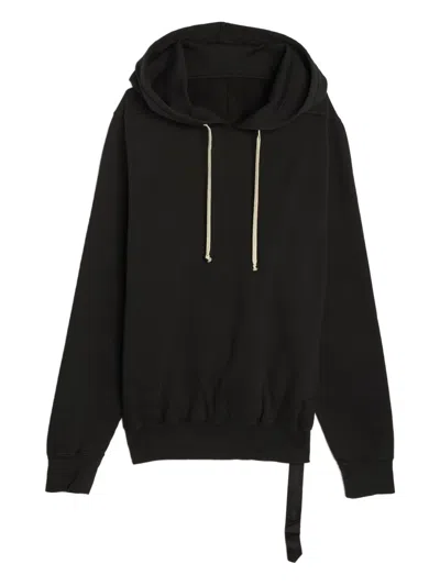 Rick Owens Drkshdw Asymmetrical Hem Long Sleeve Hoodie In Animal Print