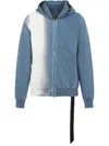 Rick Owens Drkshdw Gimp Zip-up Sweatshirt In Blau