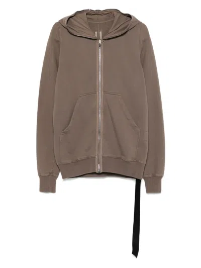 Rick Owens Drkshdw Cotton Hoodie In Brown