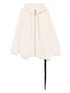 Rick Owens Drkshdw Peter Zip-up Sweatshirt In Neutral
