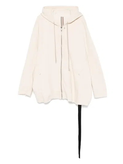 Rick Owens Drkshdw Cotton Hoodie In Neutrals
