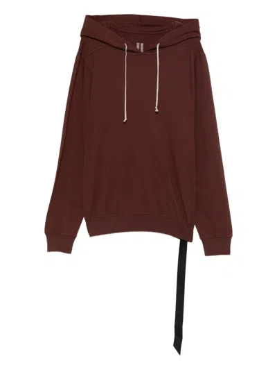 Rick Owens Drkshdw Cotton Hoodie In Red