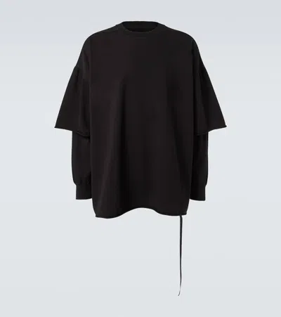 Rick Owens Drkshdw Pullover Aus Baumwoll-jersey In Schwarz
