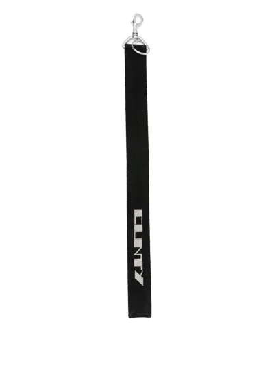 Rick Owens Drkshdw Cotton Keyring In Black